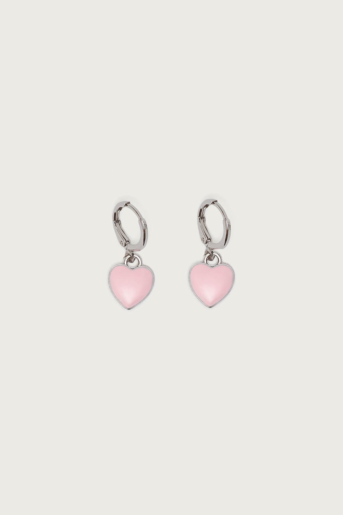 Pinky Heart Earrings-Milans Time