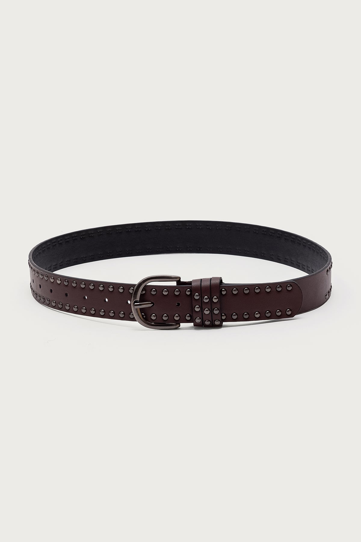 Studded Faux Leather Belt-Milans Time