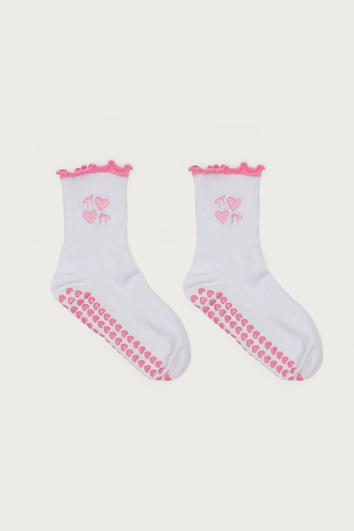 Heart & Bow Pilates Socks-Milans Time