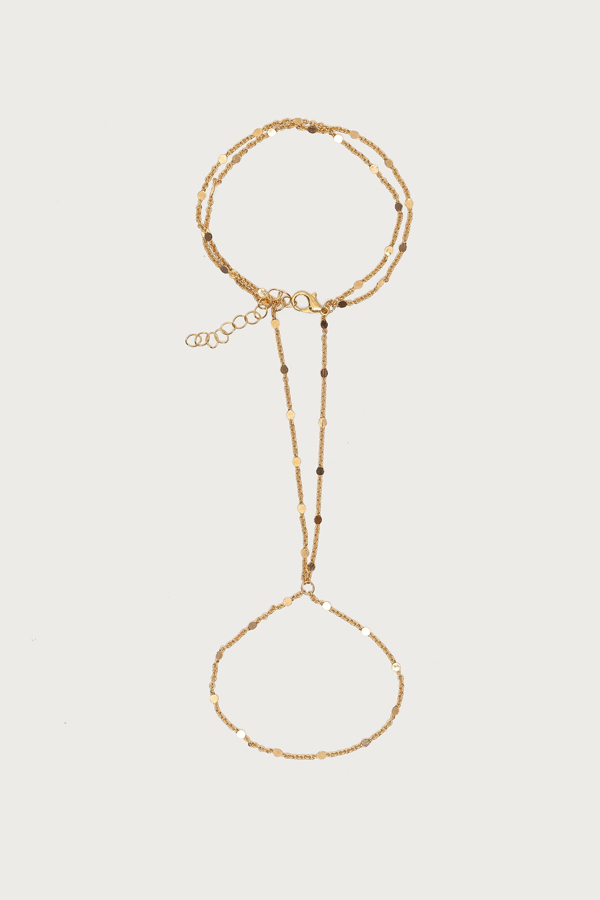 Dainty Disc Hand Chain-Milans Time