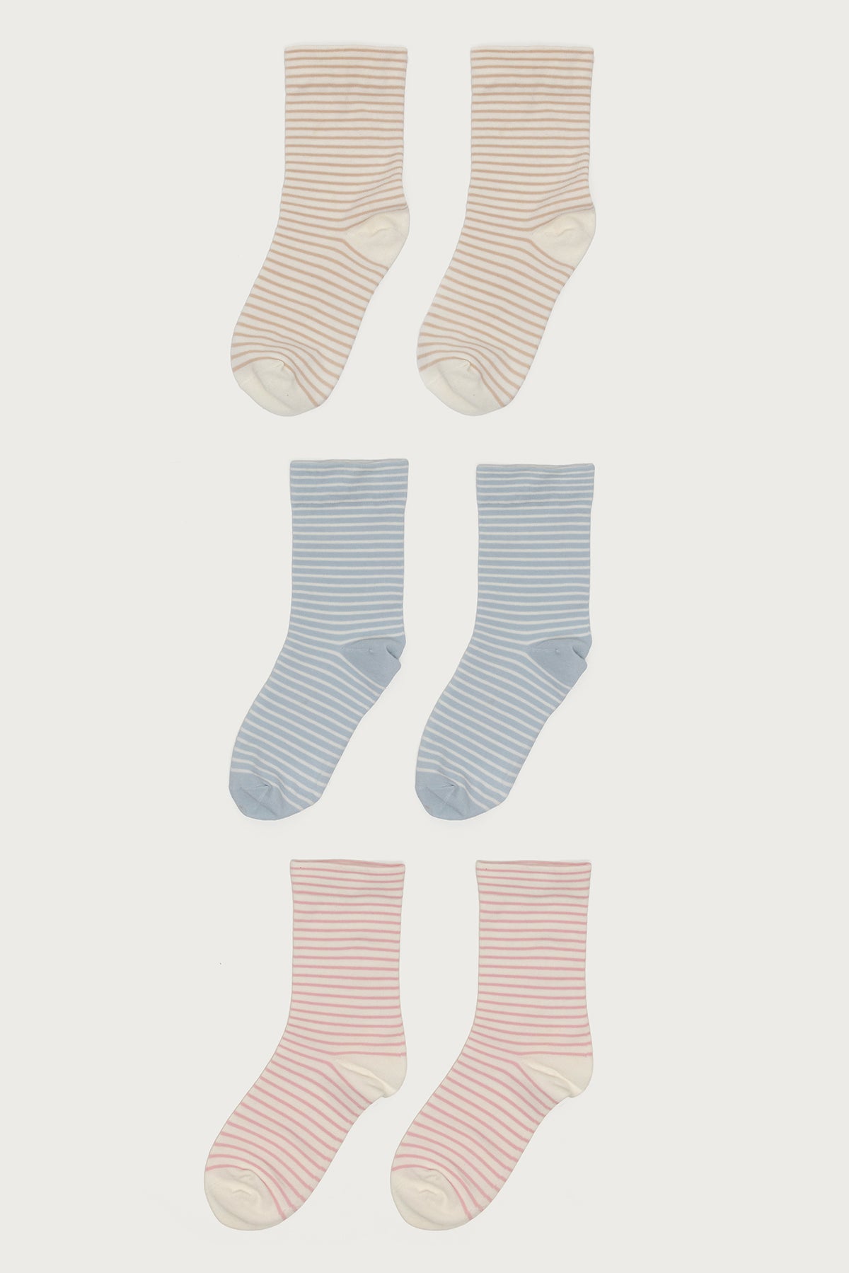 Pack Of 3 Striped Socks-Milans Time