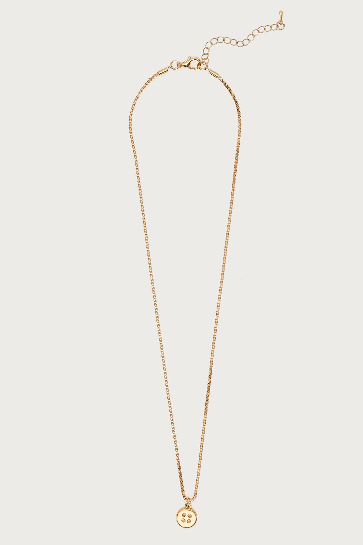 Button Charm Necklace-Milans Time