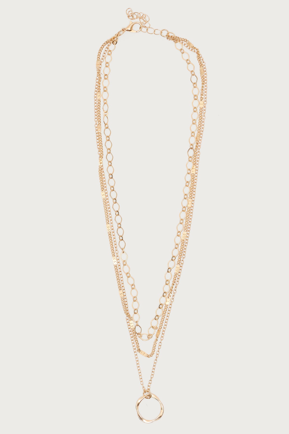 Mixed Chain Layered Necklace-Milans Time
