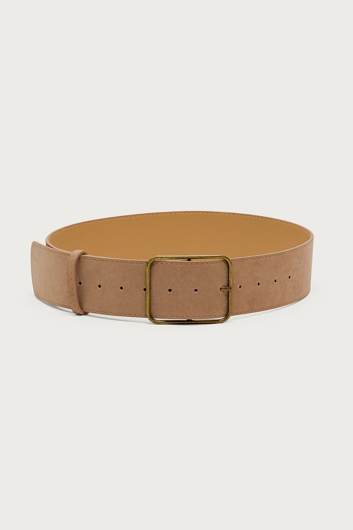 Chunky Faux Suede Belt-Milans Time