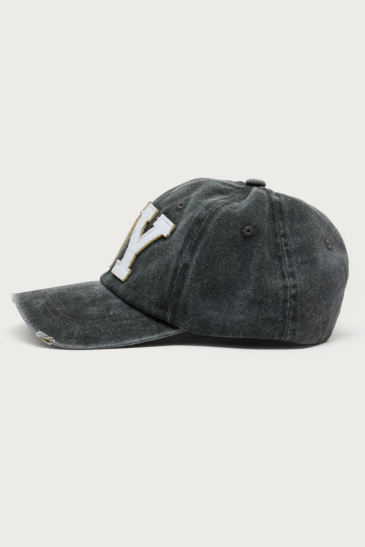 NY Distressed Baseball Cap-Milans Time