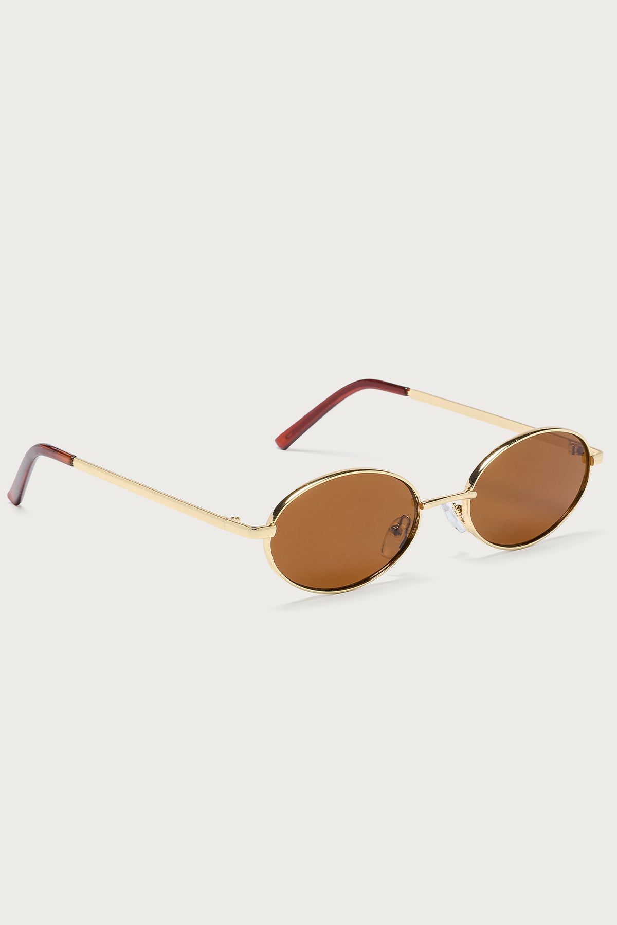 Naomie Oval Metal Sunglasses-Milans Time