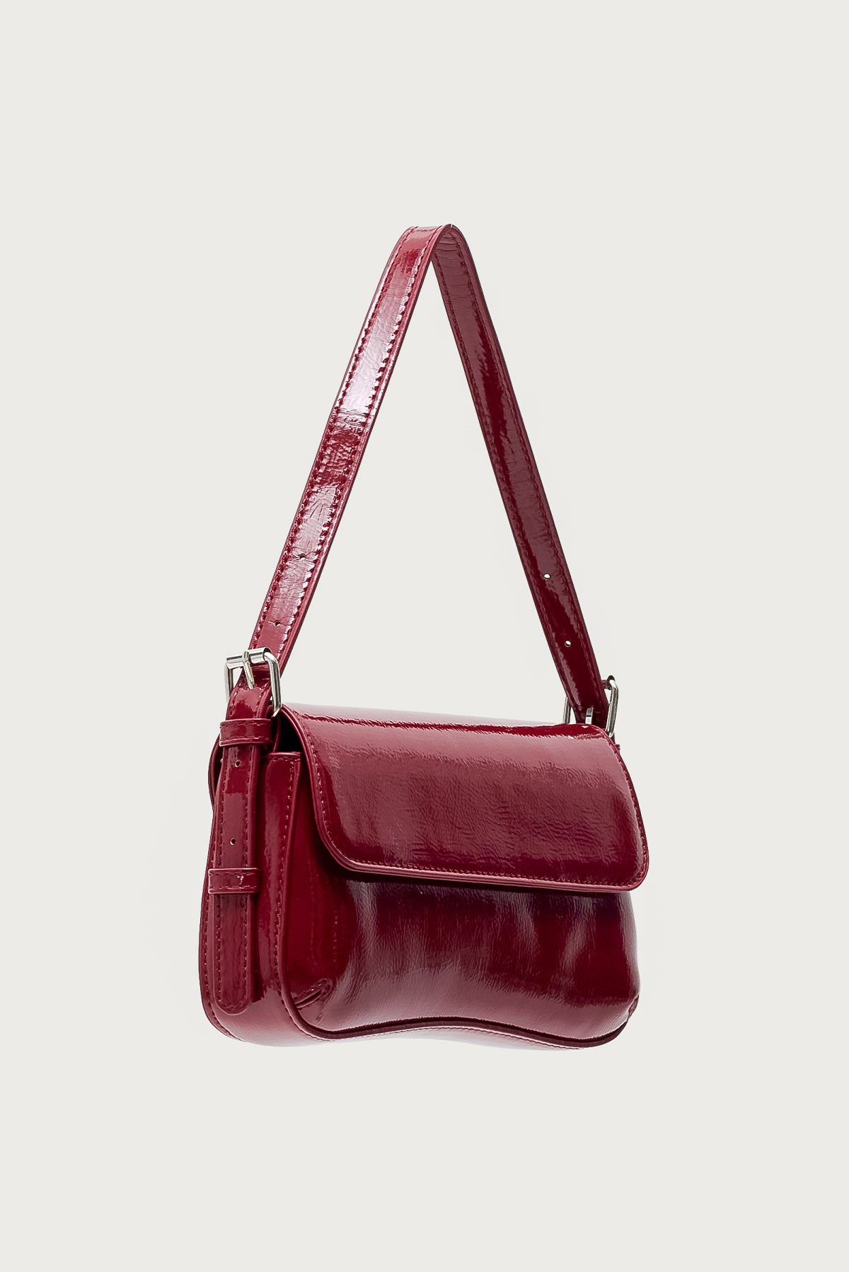 Red Carpet Faux Patent Leather Bag-Milans Time