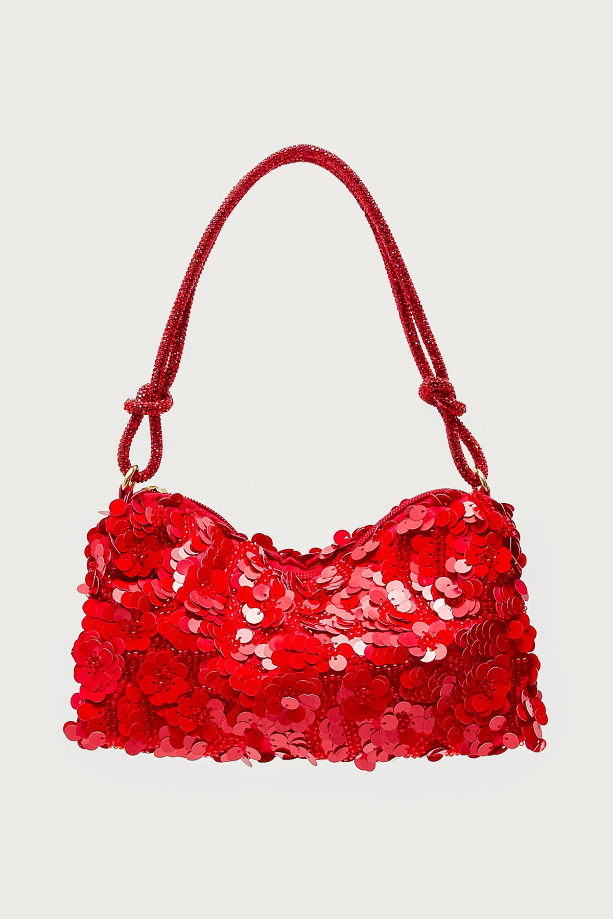 Glam Sequin & Bead Flower Bag-Milans Time