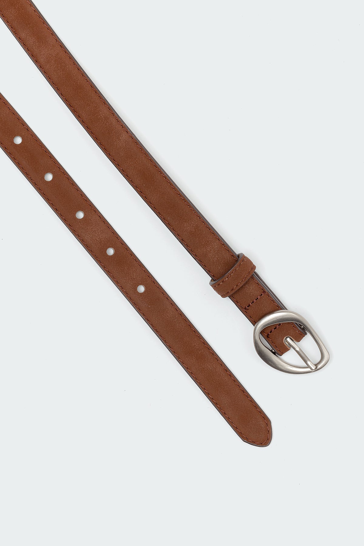 Faux Suede Slim Belt-Milans Time