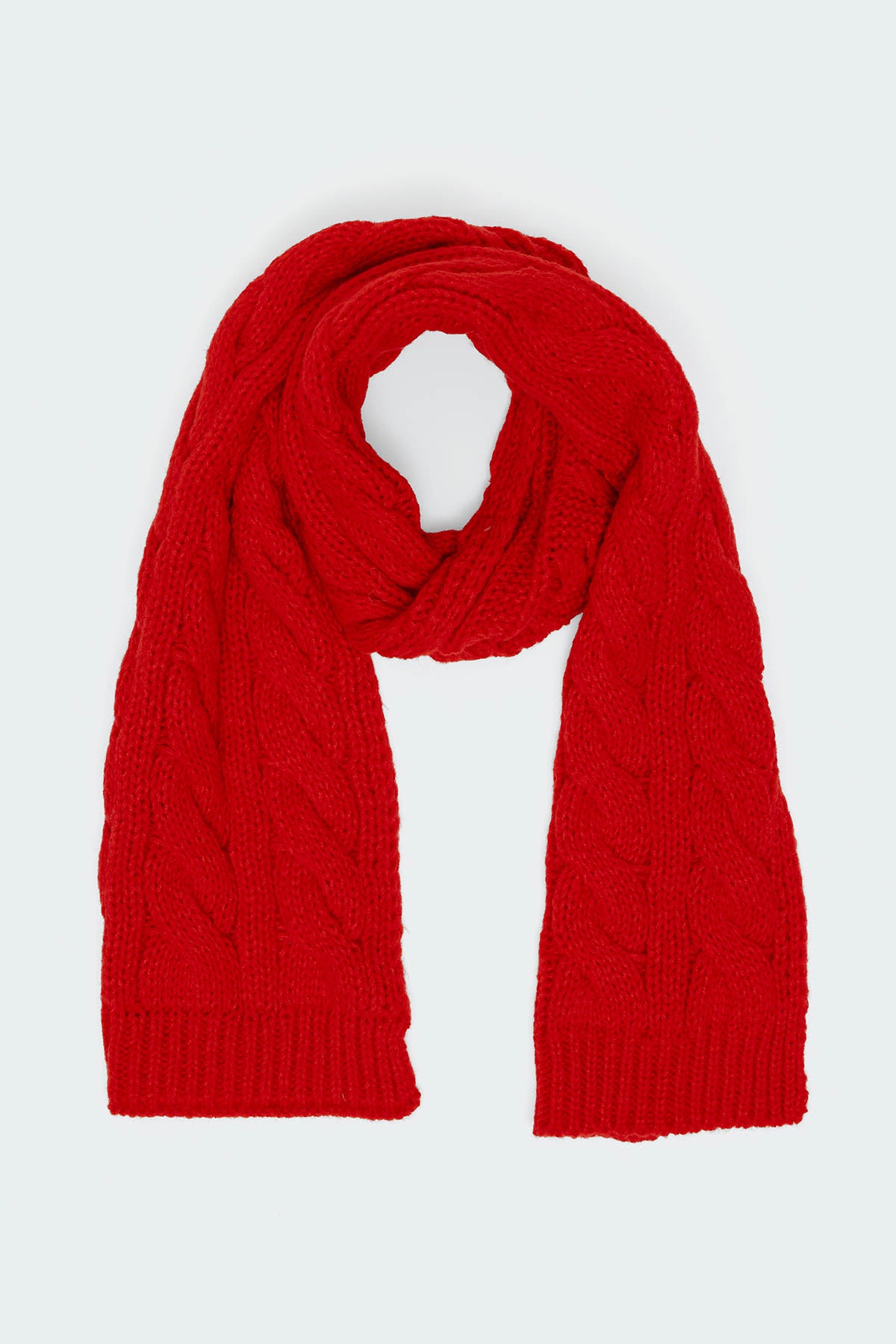 Cable Knit Scarf-Milans Time