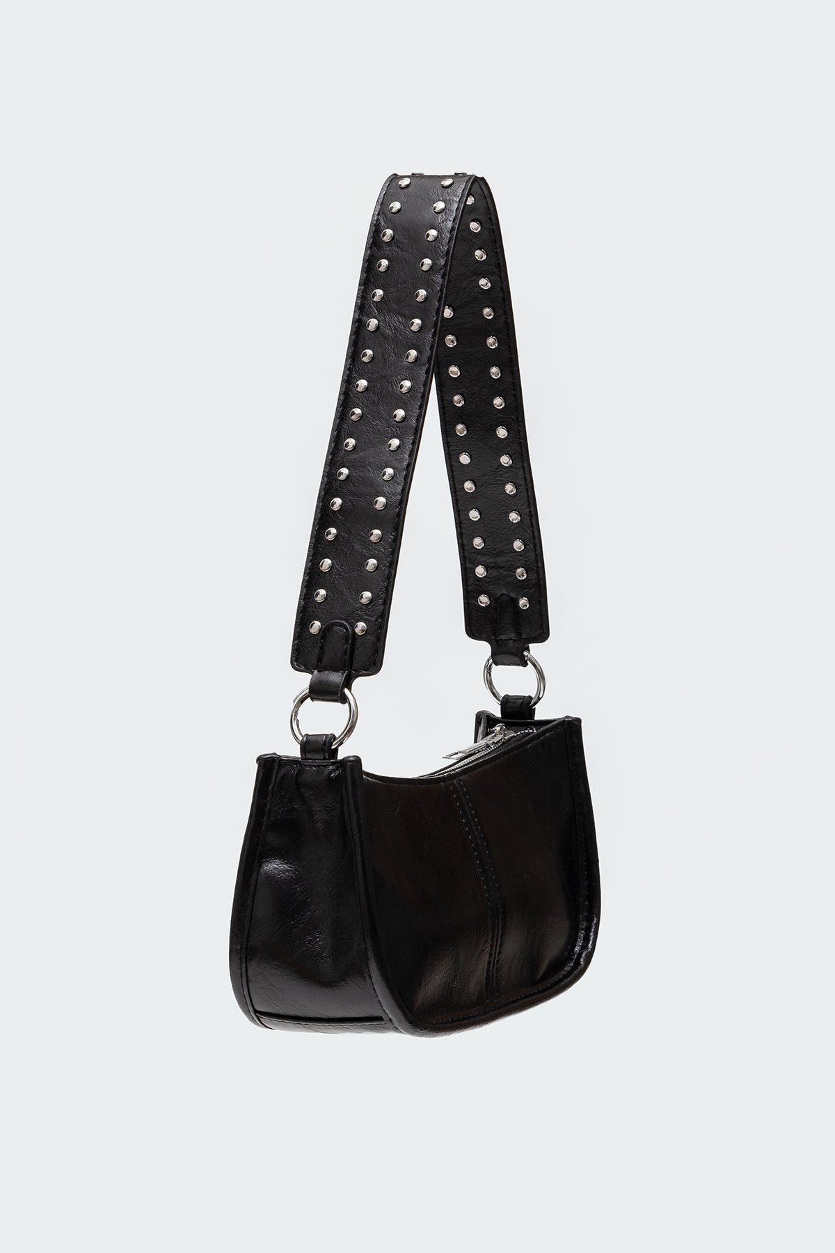 Studded Strap Faux Leather Bag-Milans Time