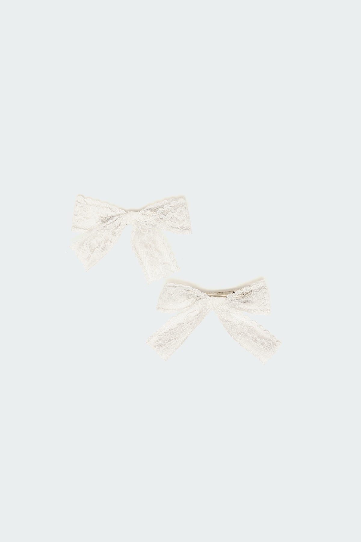 Lace Bow Hair Clip Pack-Milans Time