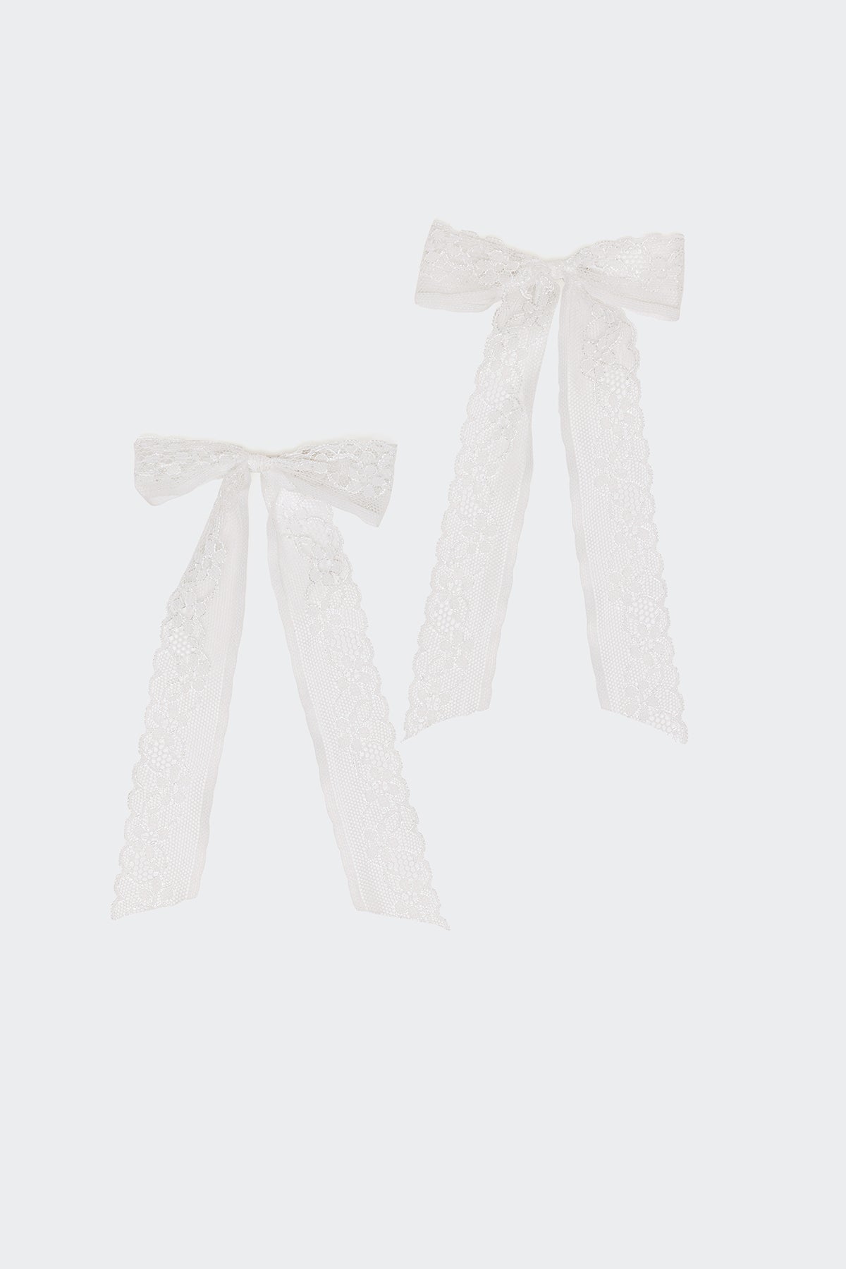 Lace Bow Hair Clip Pack-Milans Time