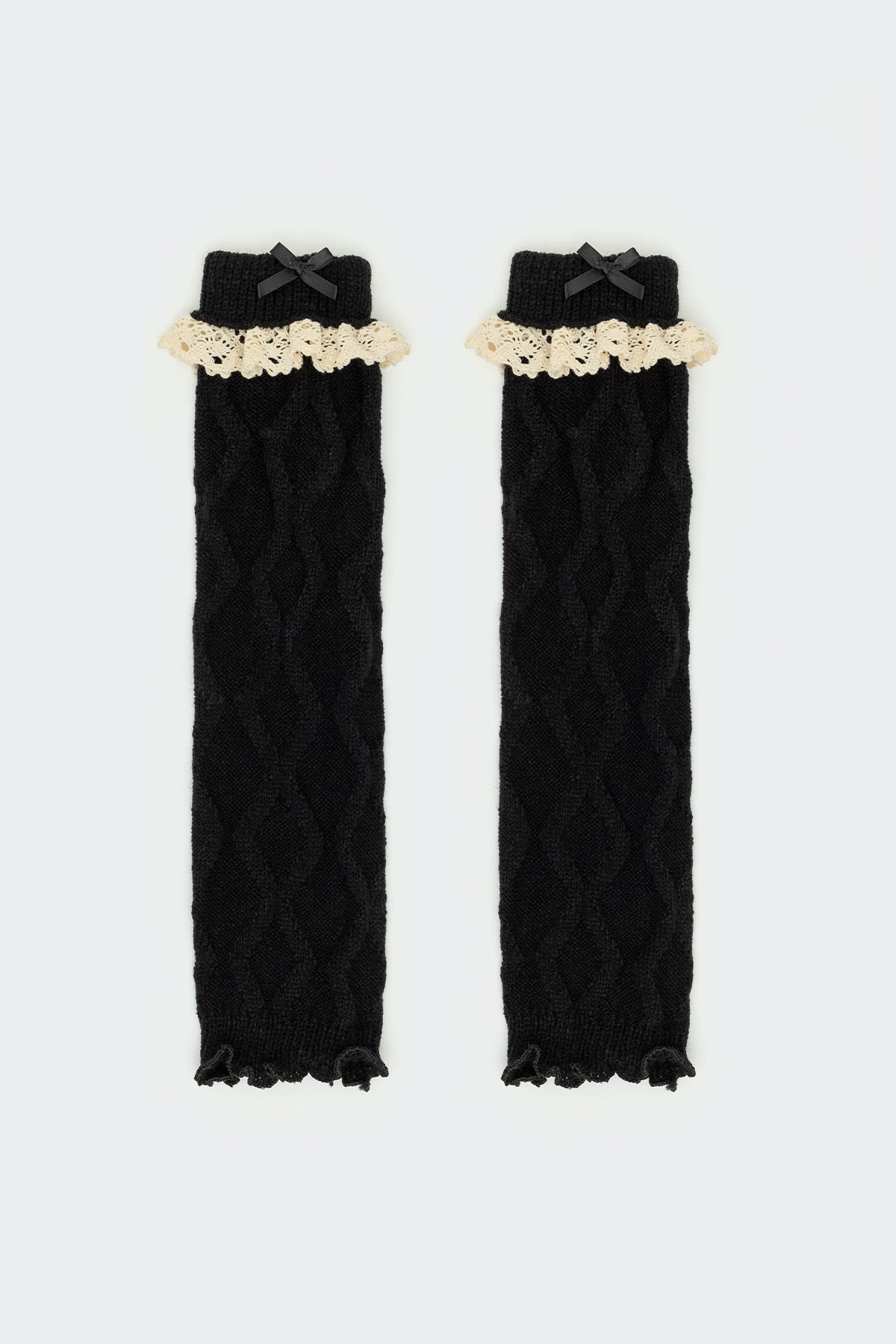 Lacey Frill Knit Leg Warmers-Milans Time