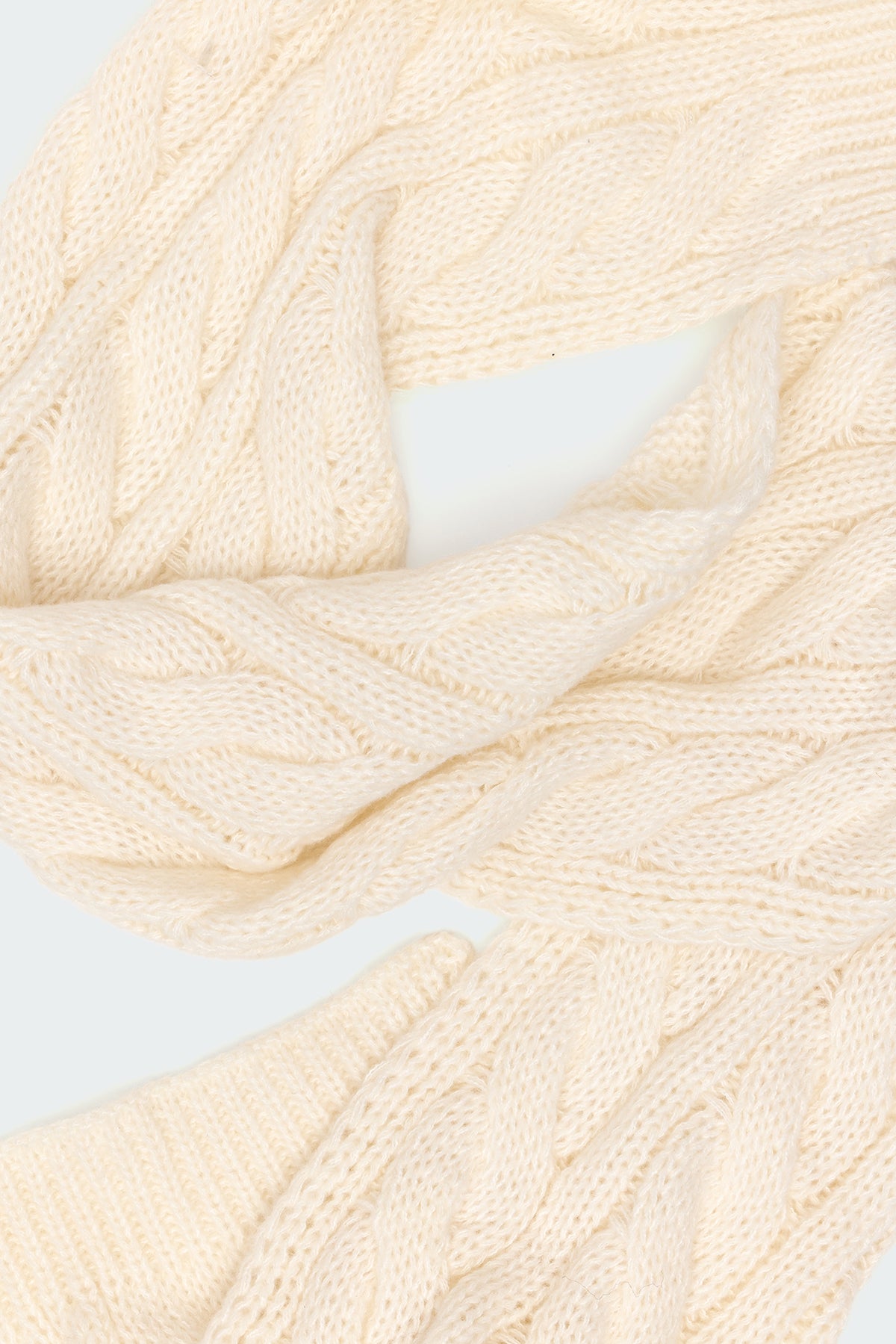 Cable Knit Scarf-Milans Time