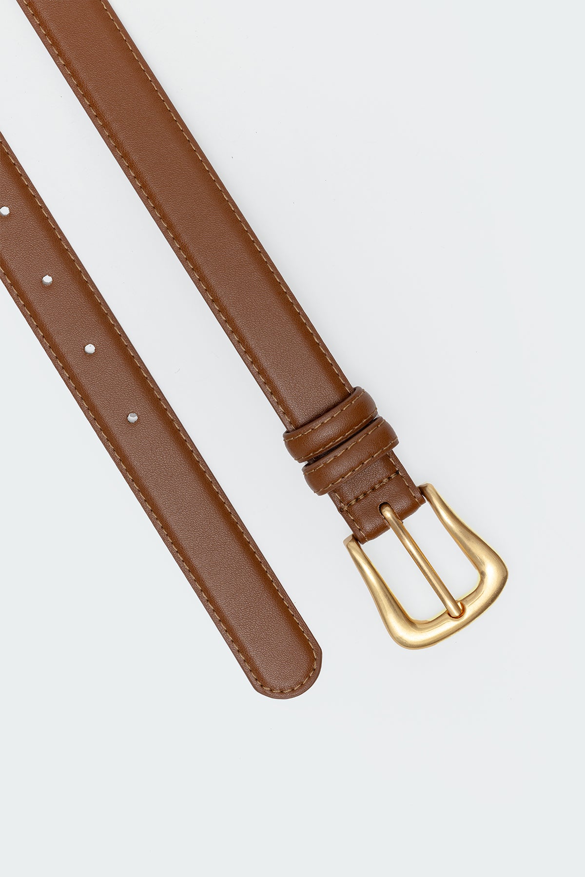 Back To Basics Faux Leather Belt-Milans Time
