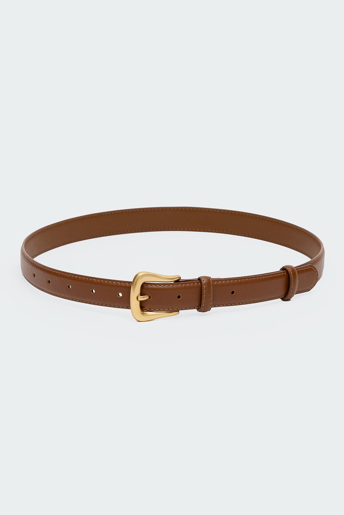 Back To Basics Faux Leather Belt-Milans Time