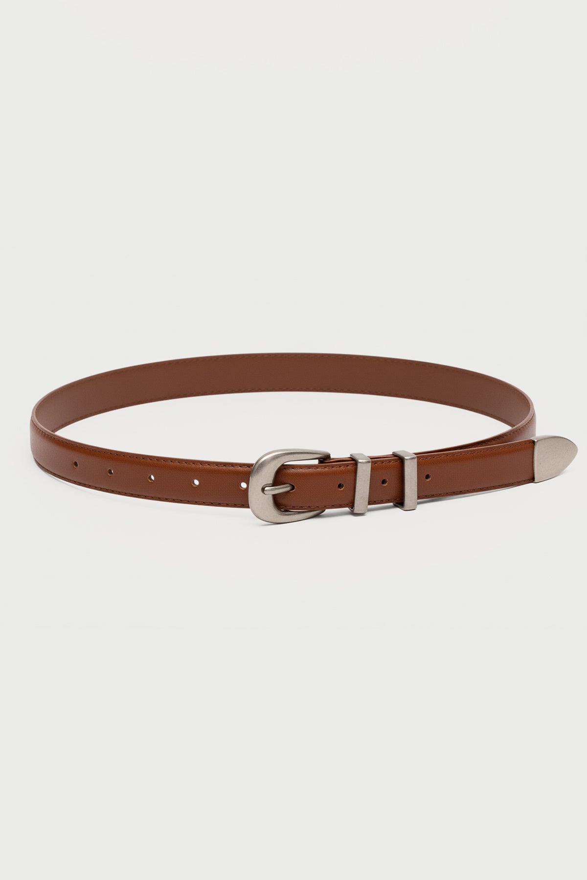 Basic Buckle Faux Leather Belt-Milans Time