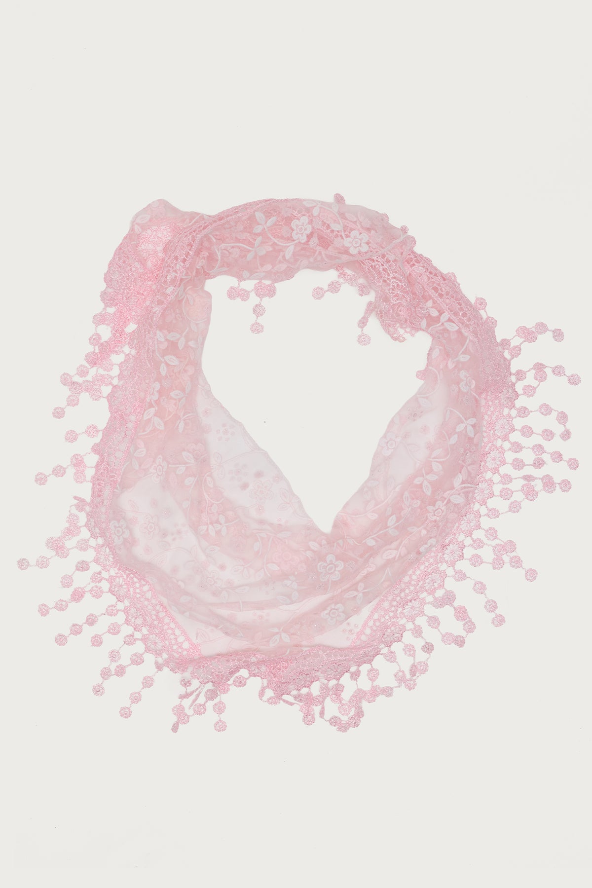 Sparkle Floral Sheer Lace Waist Scarf-Milans Time