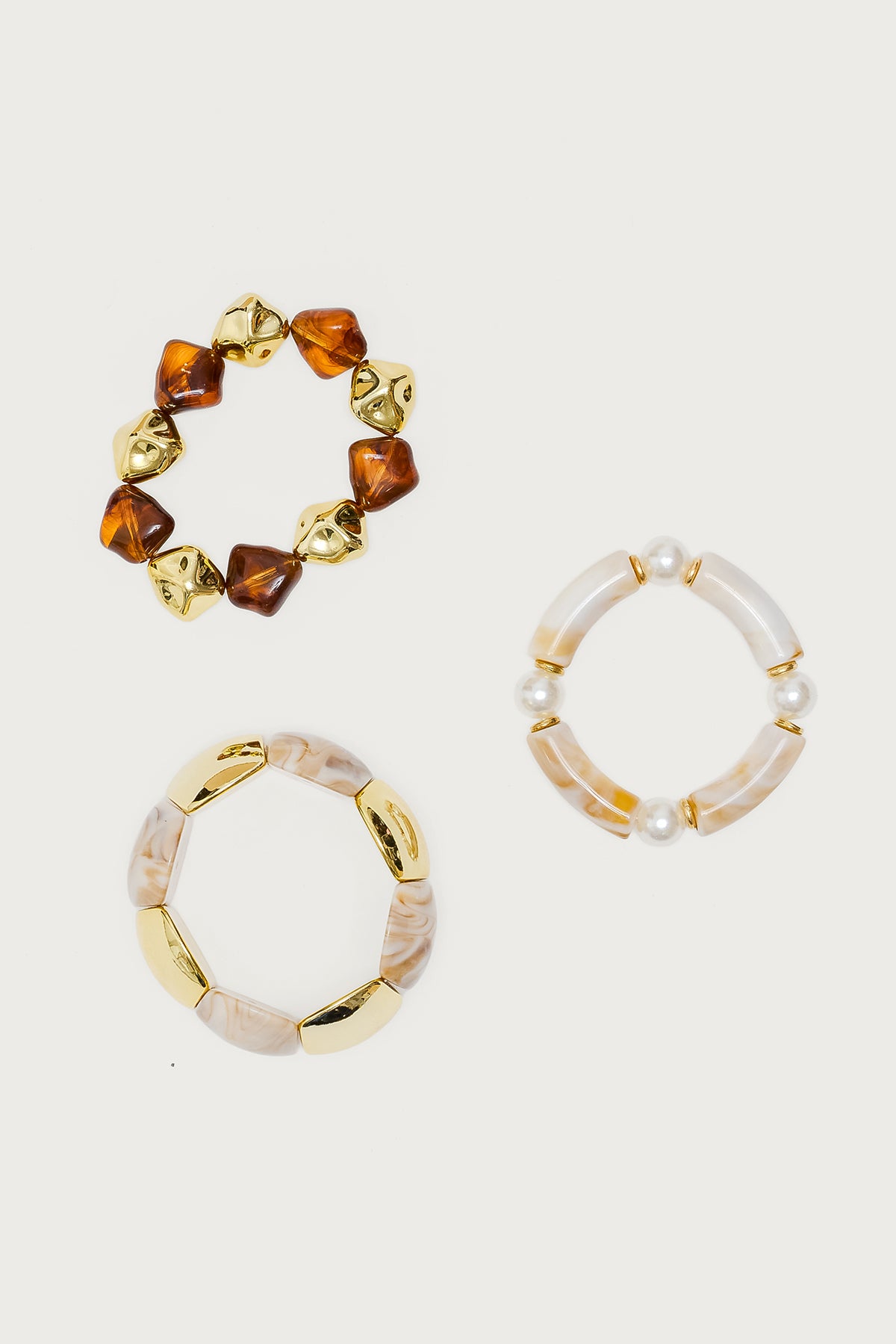 Mixed Tortoise & Pearly Bracelet Pack-Milans Time