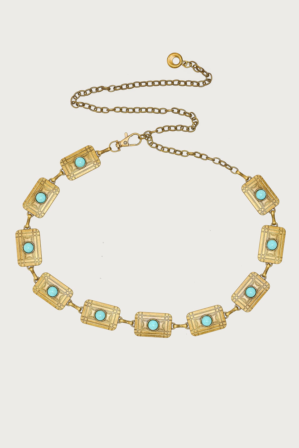 Vintage Stone Pendant Chain Belt-Milans Time