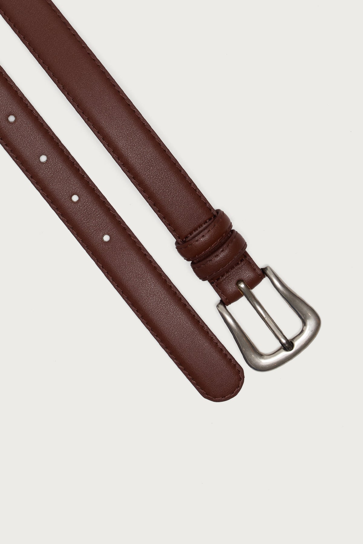 Back To Basics Faux Leather Belt-Milans Time