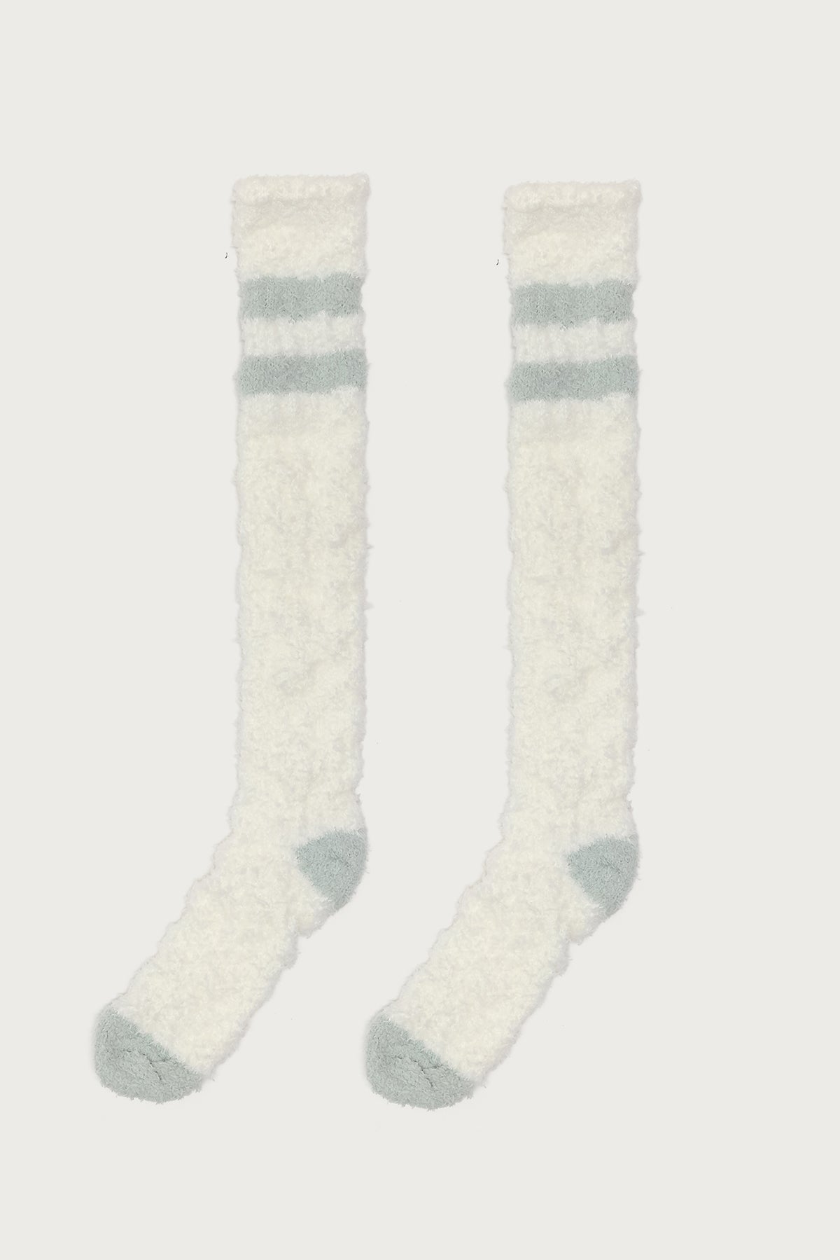 Stripey Fuzzy Scrunch Socks-Milans Time