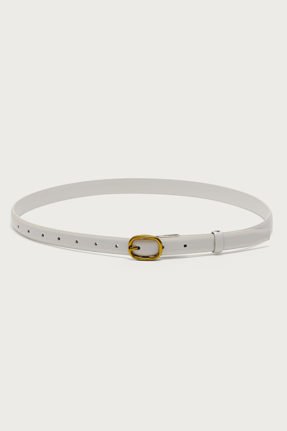 Oval Buckle Faux Leather Belt-Milans Time