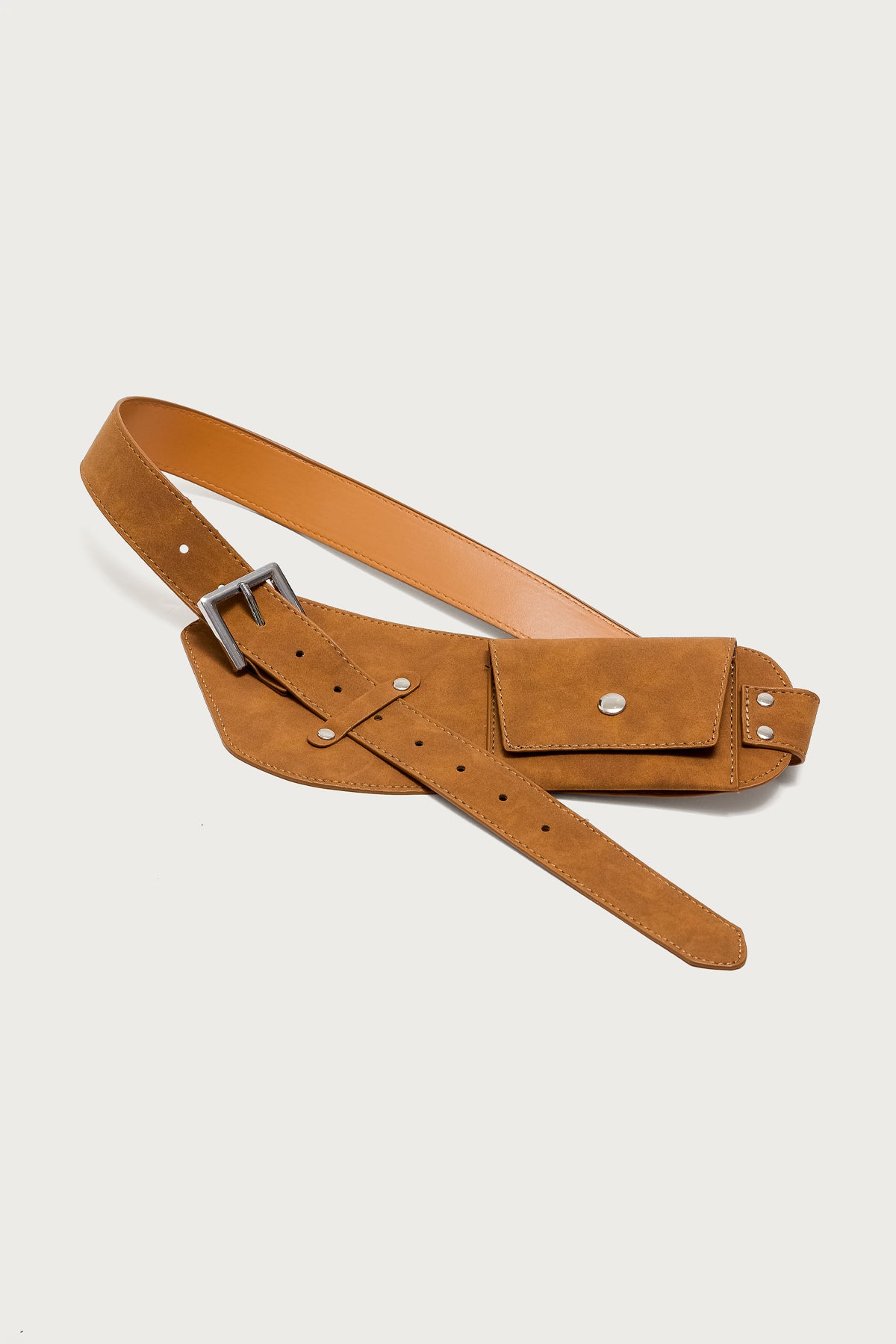 Faux Suede Utility Belt-Milans Time