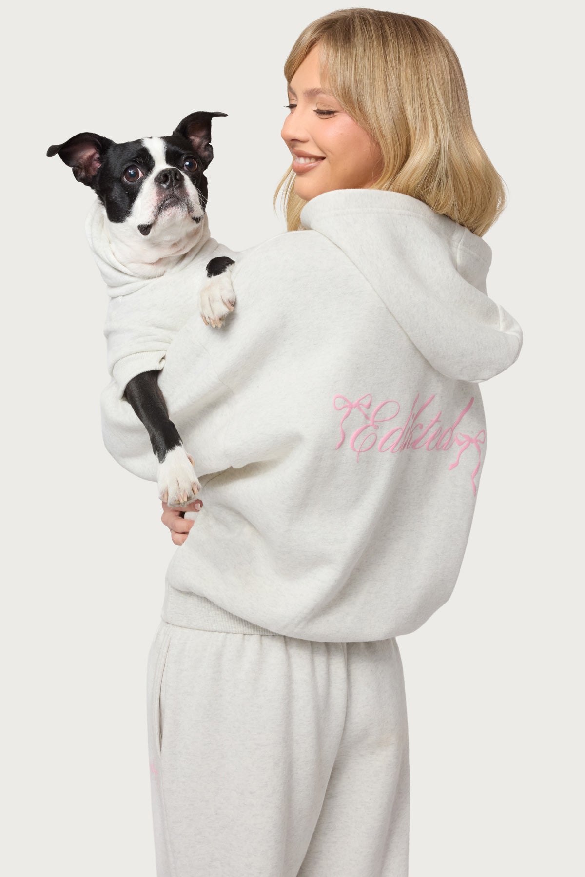 Sasha Bow Detail Pet Hoodie-Milans Time