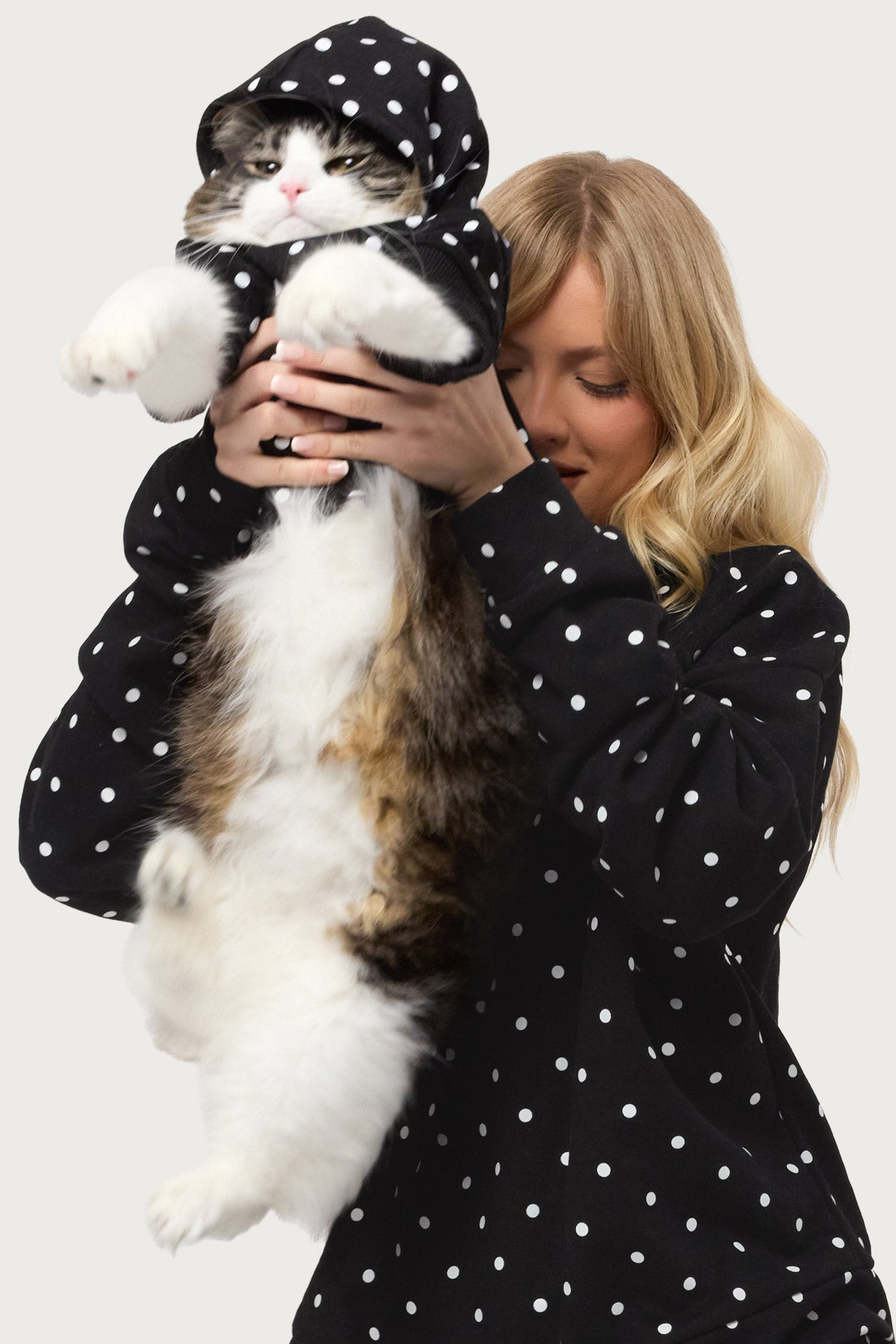 Chelsie Polka Dot Pet Hoodie-Milans Time