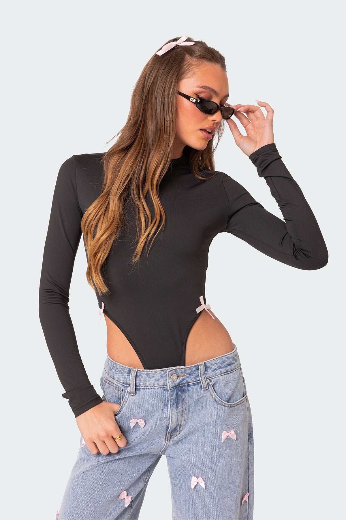 Marlo High Cut Bodysuit-Milans Time