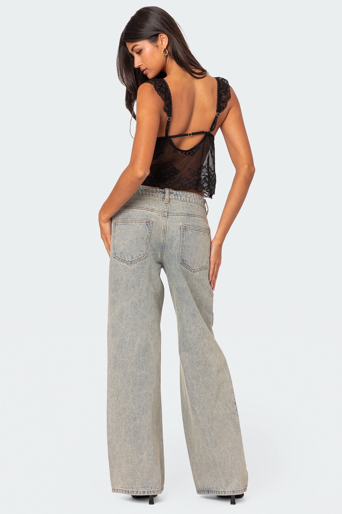 Jasmine Sheer Lace Top-Milans Time