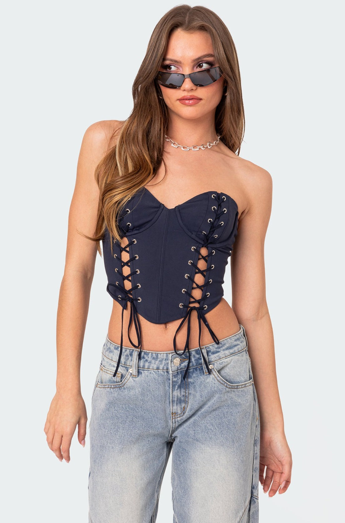 Mckenna Lace Up Corset-Milans Time