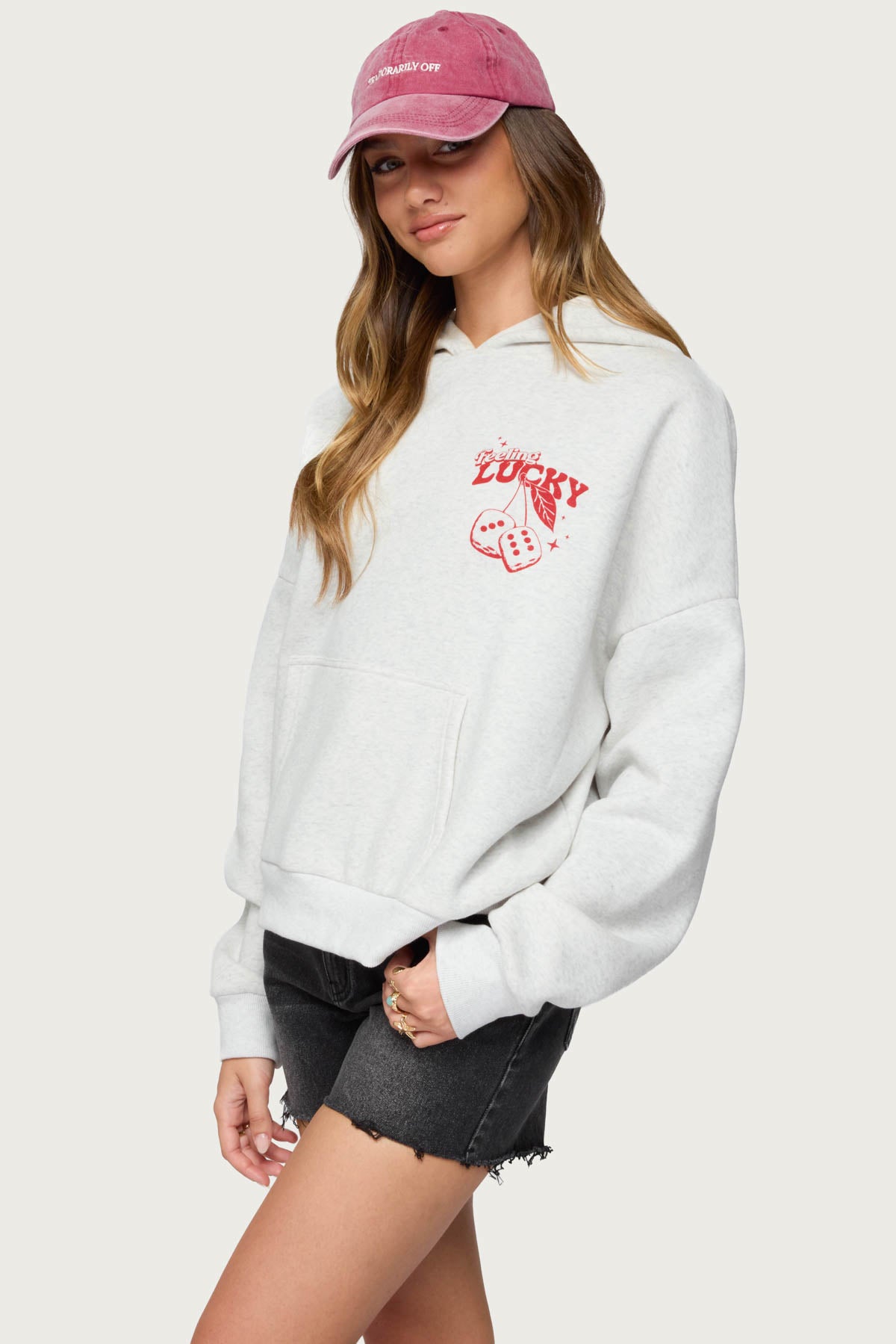 Feeling Lucky Oversized Hoodie-Milans Time
