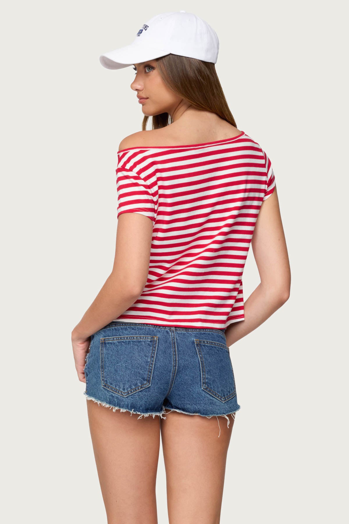 Aretha Striped Off Shoulder Top-Milans Time