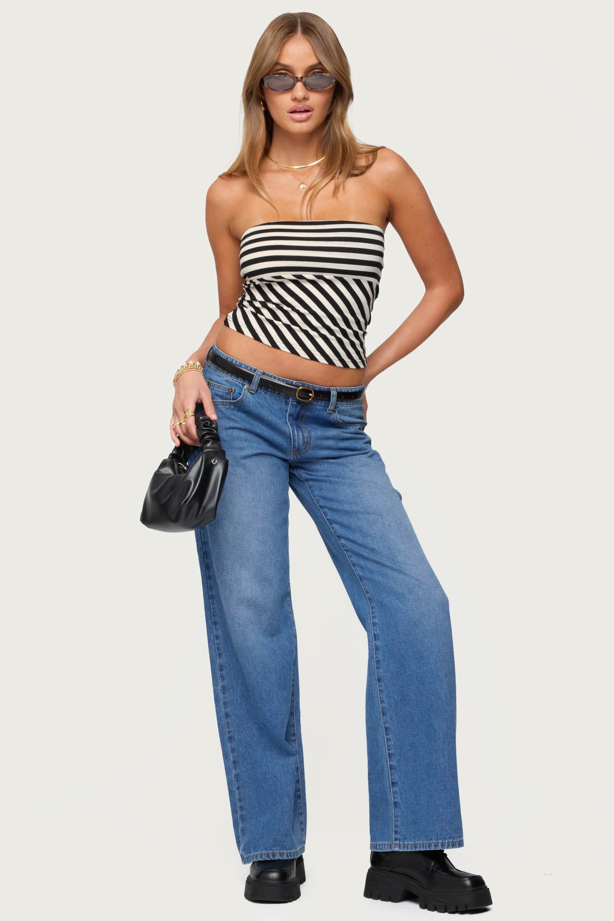 Betsana Striped Tube Top-Milans Time