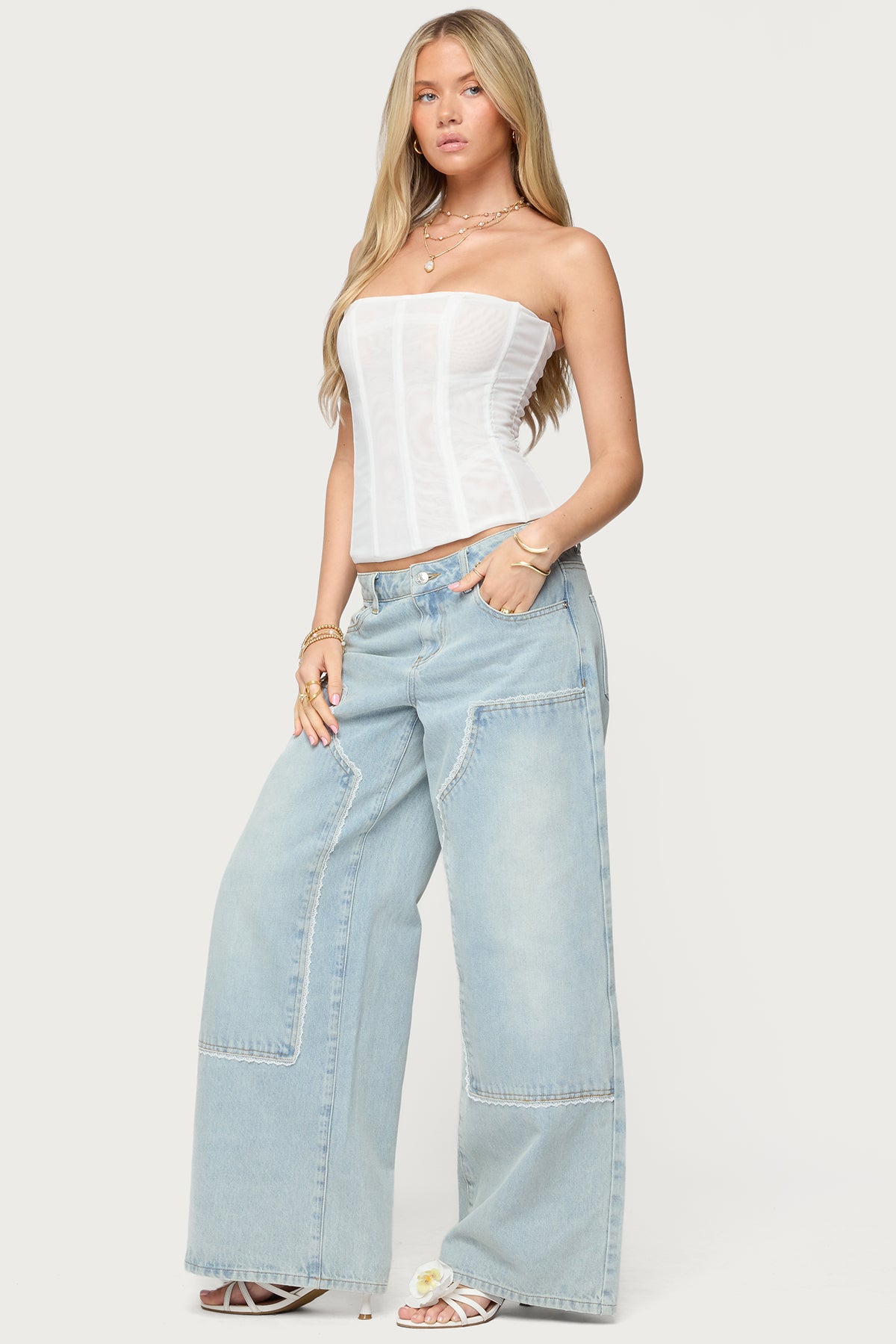 Reed Sheer Mesh Corset-Milans Time