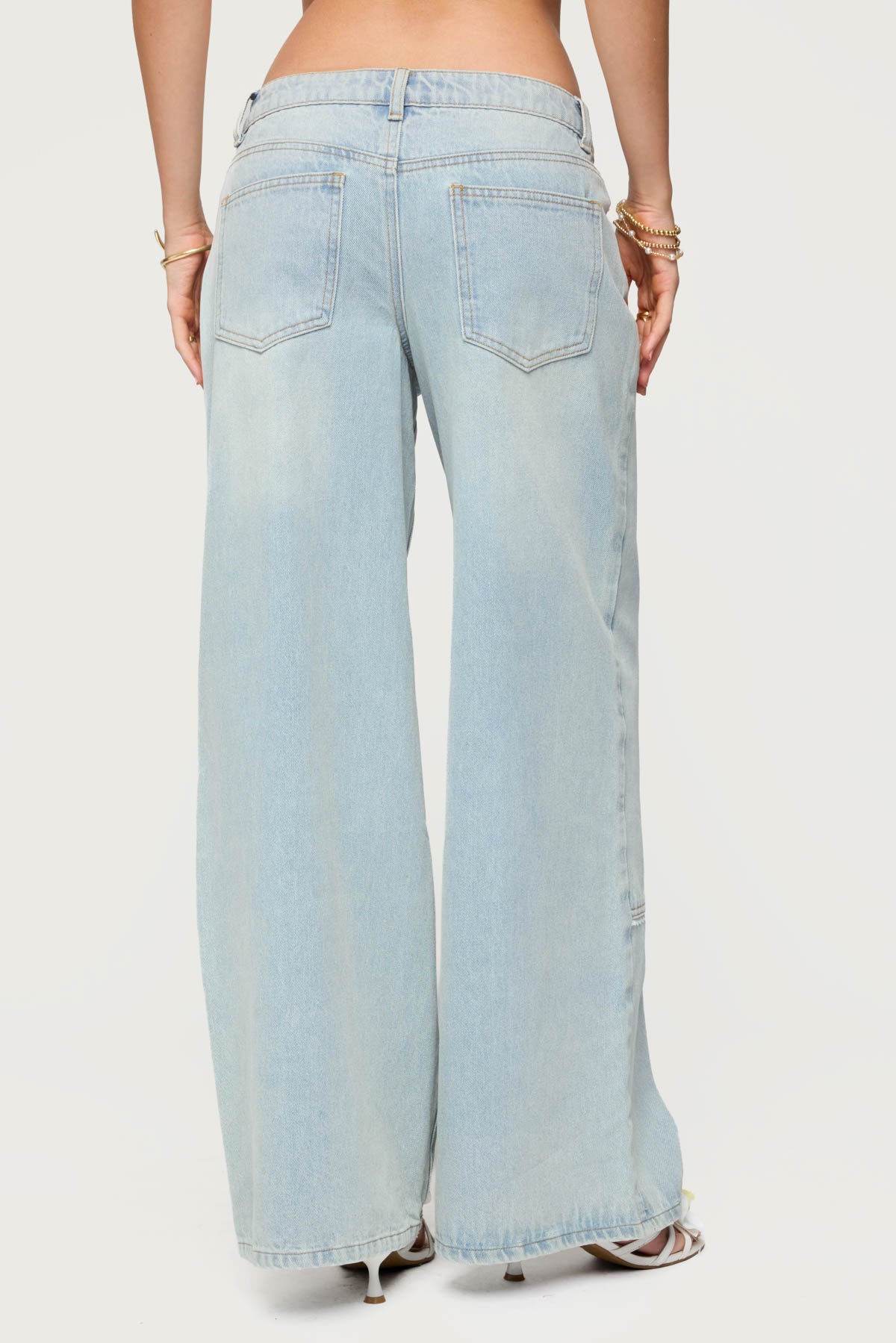 Teela Lacey Low Rise Baggy Carpenter Jeans-Milans Time
