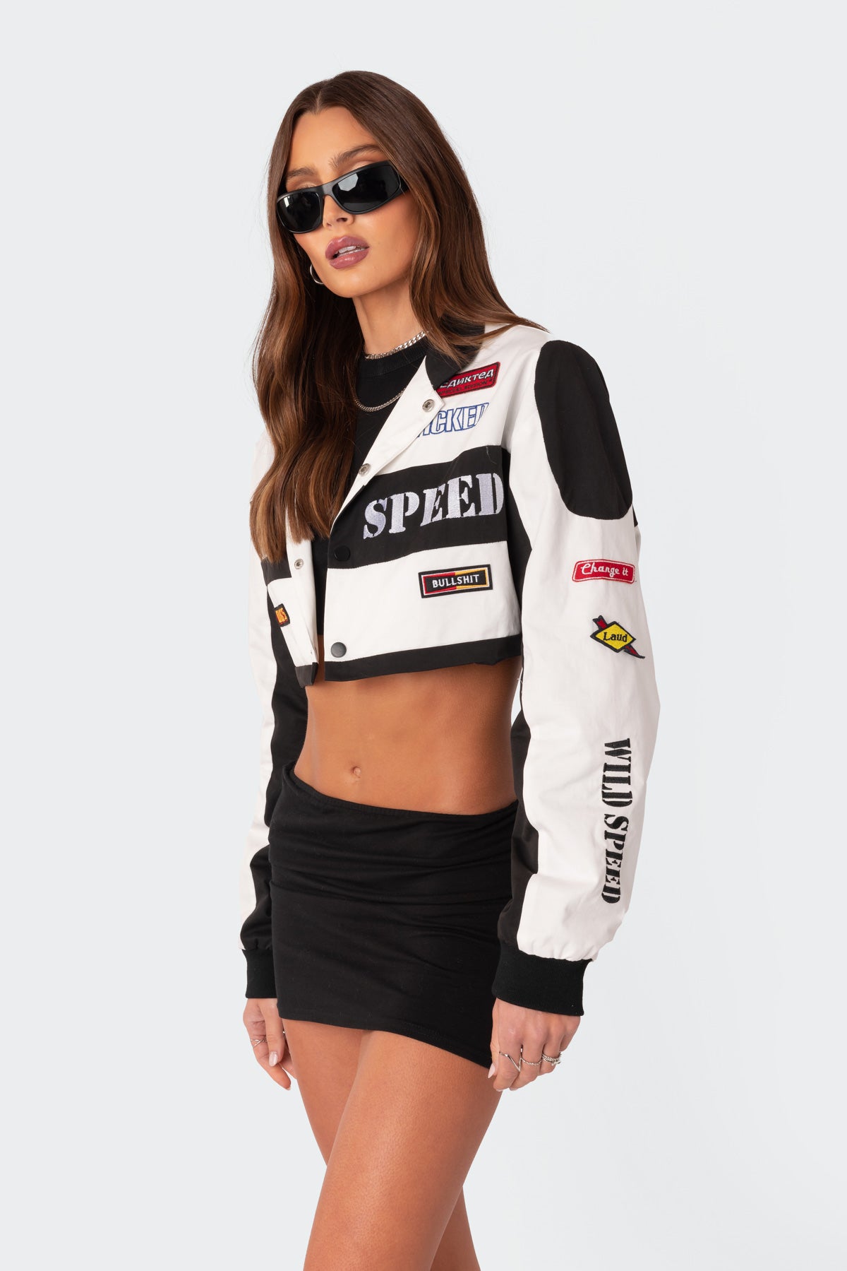 Lenni Patch Cropped Jacket-Milans Time