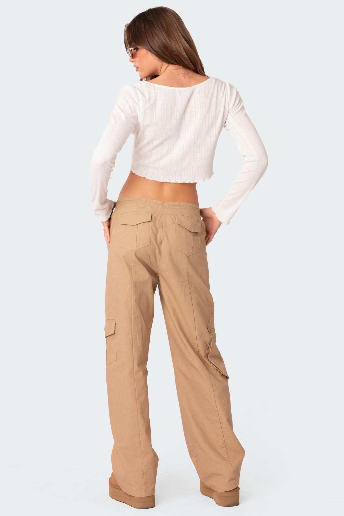 Pointelle Crop Top-Milans Time