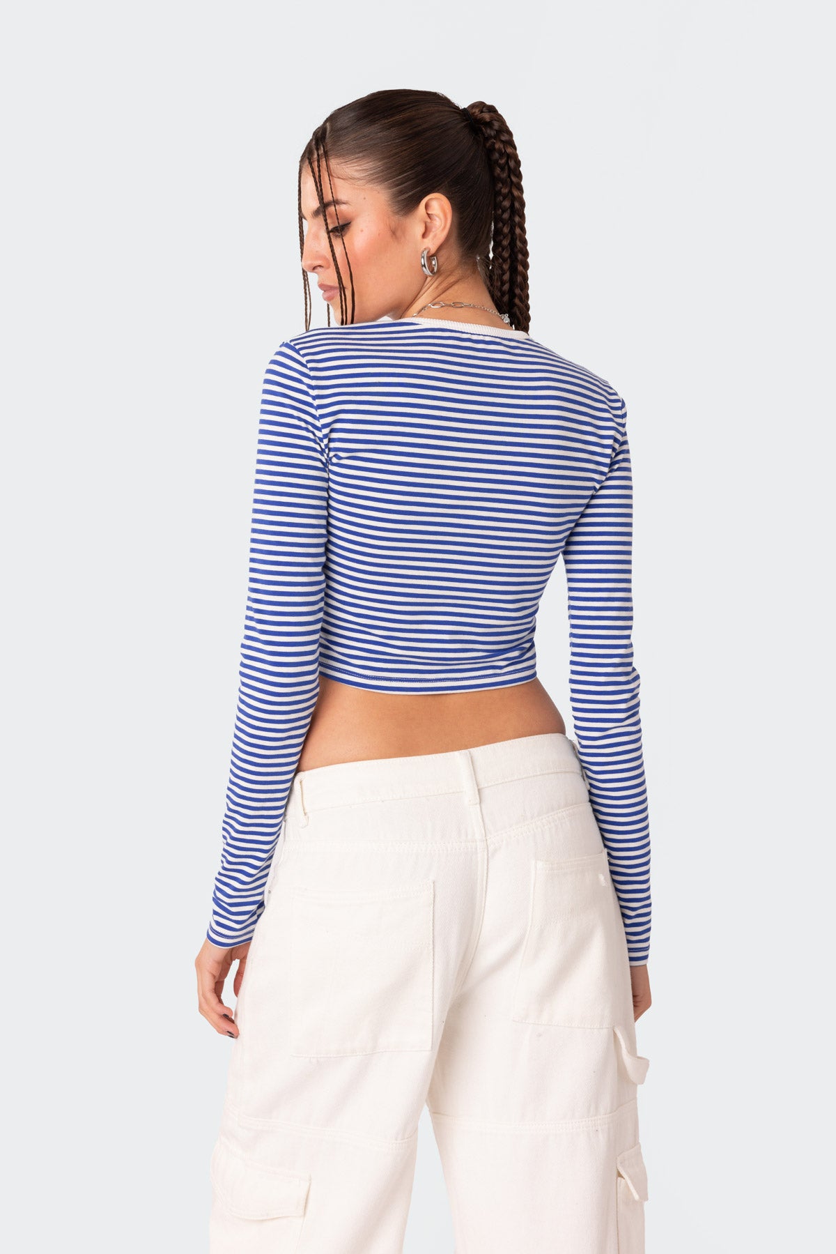 Montie Striped Long Sleeve T-Shirt-Milans Time