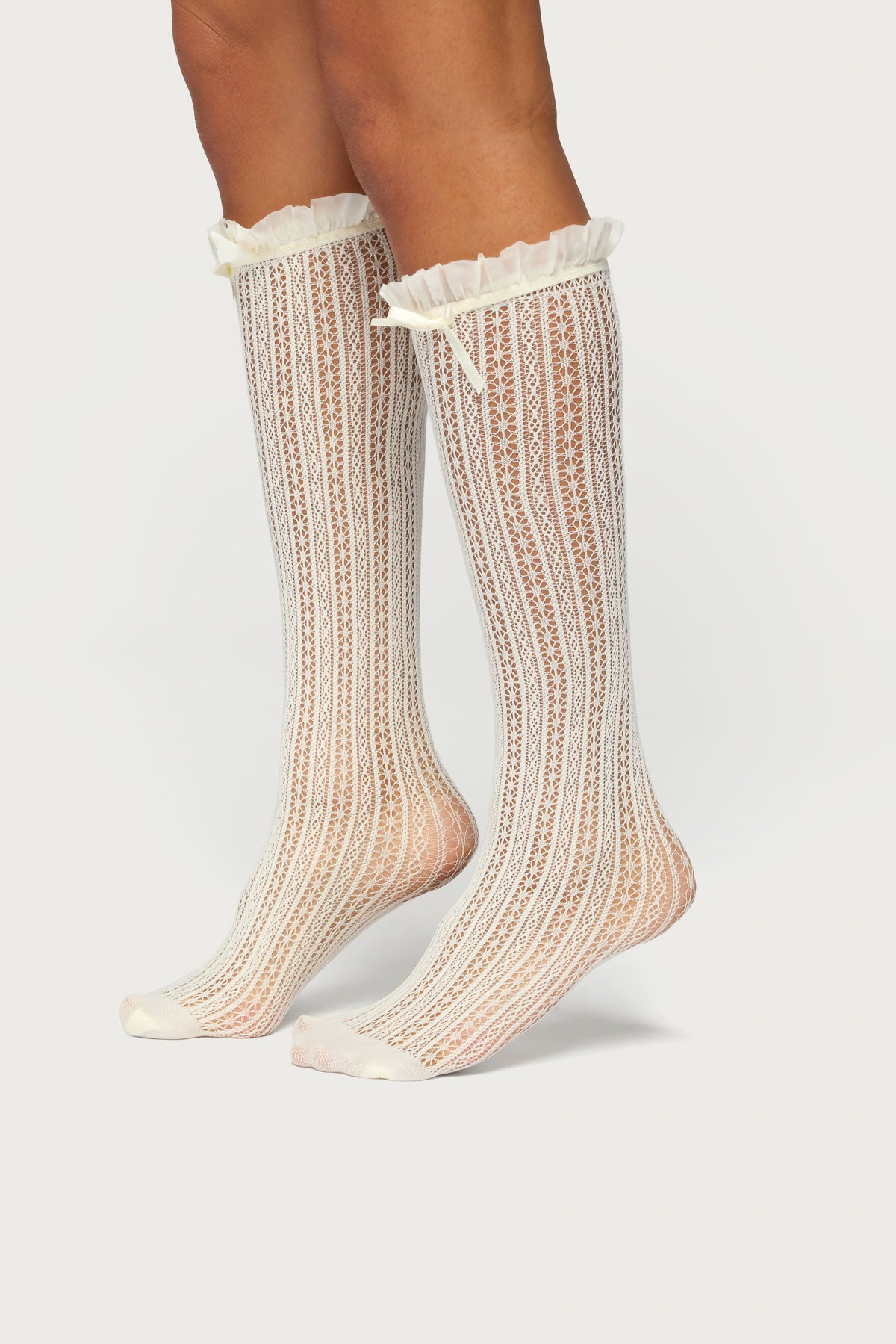 Sheer Lace Socks-Milans Time