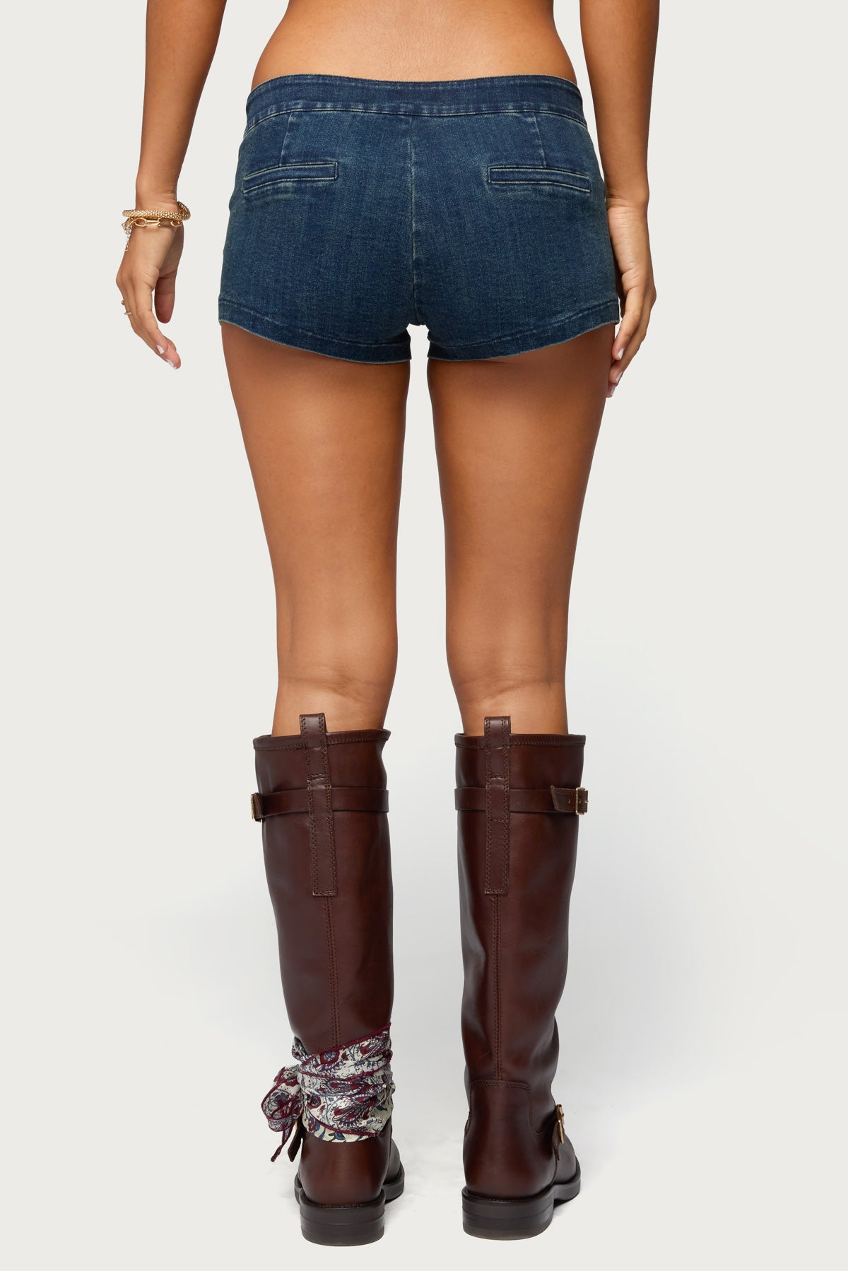 Sashe Stretchy Denim Shorts-Milans Time