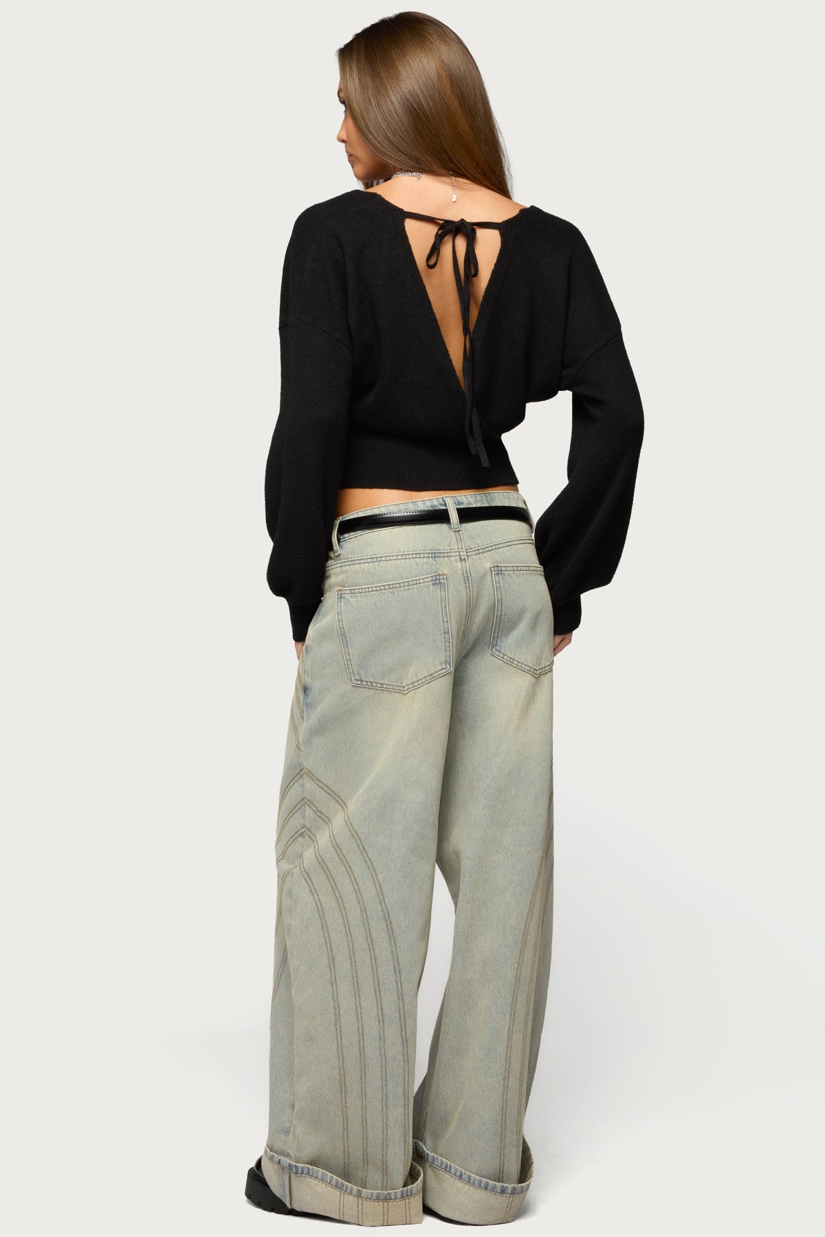 Lillia V Neck Wrap Sweater-Milans Time