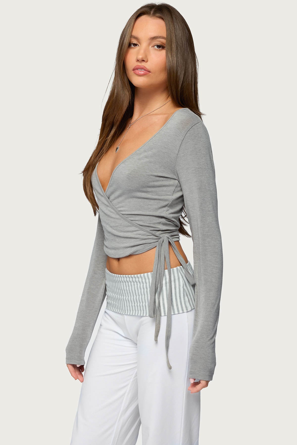 Malenna Wrap Top-Milans Time