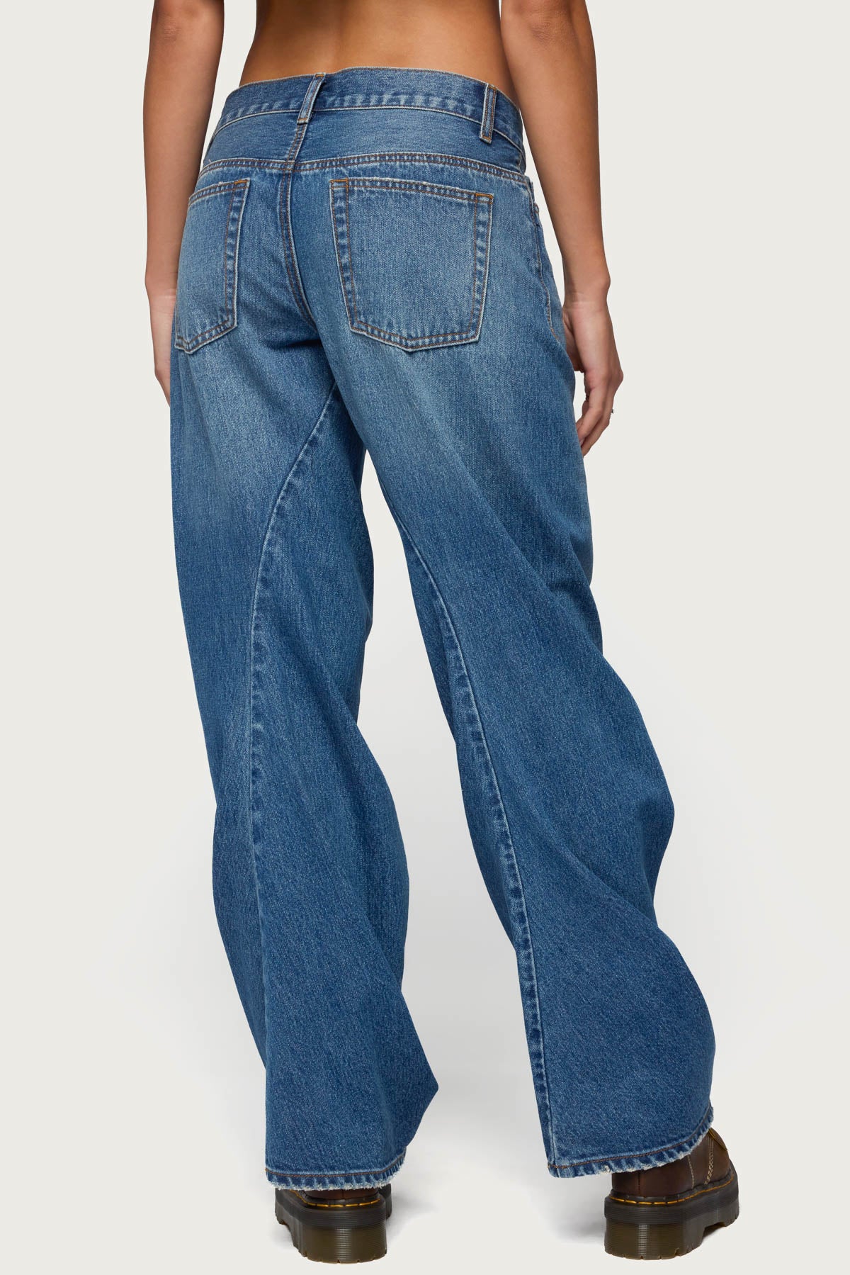 Maiah Low Rise Barrel Jeans-Milans Time