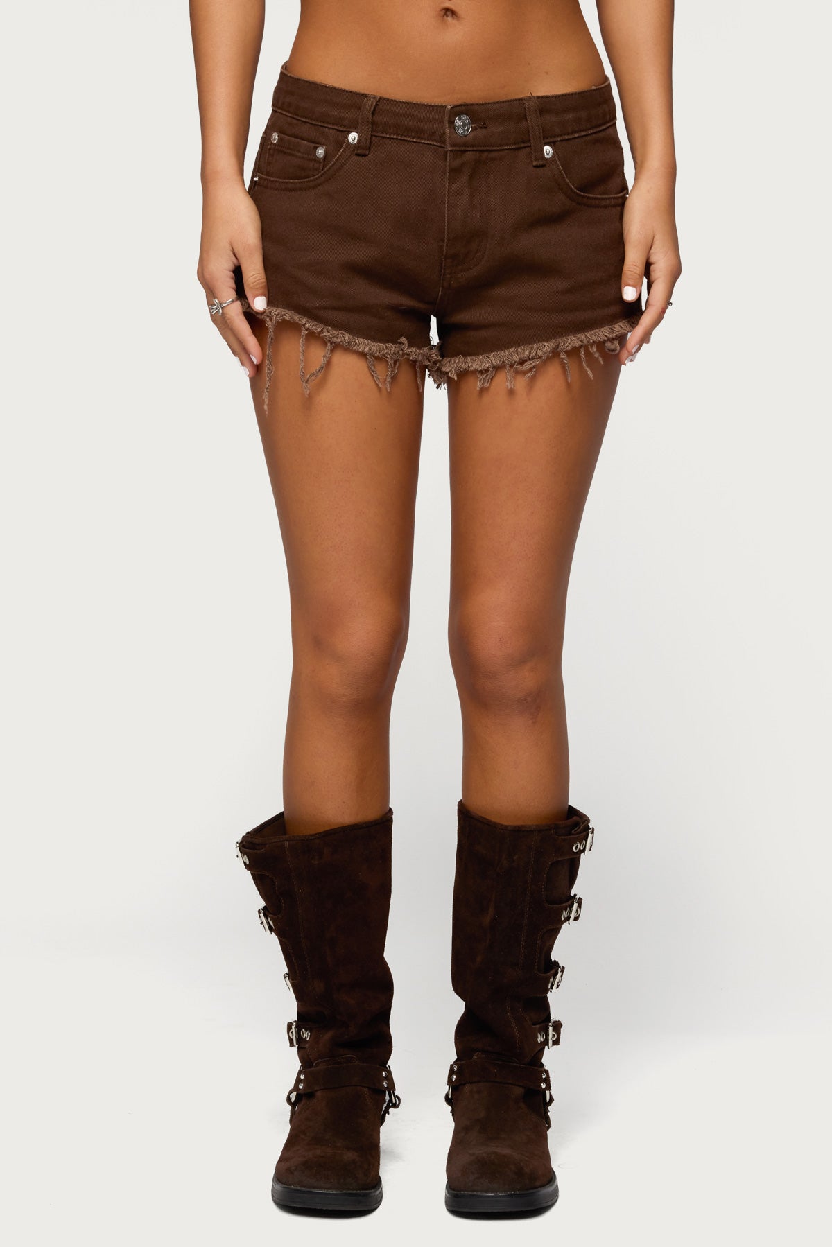 Josefina Low Rise Denim Shorts-Milans Time