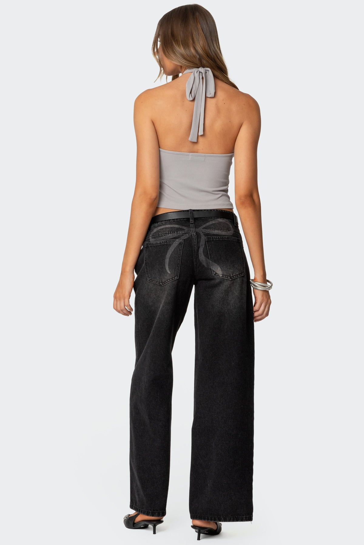 Reissa Criss Cross Halter Top-Milans Time