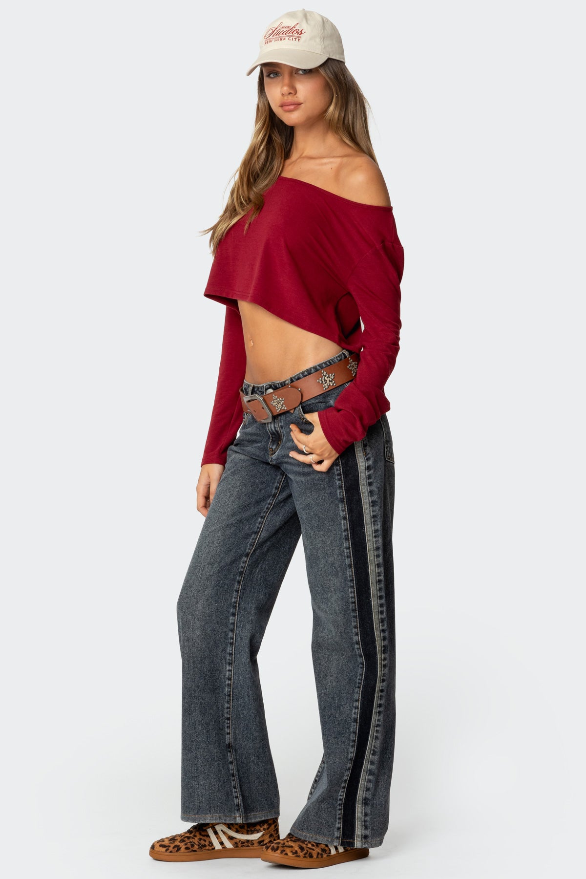 Cropped Off Shoulder Top-Milans Time